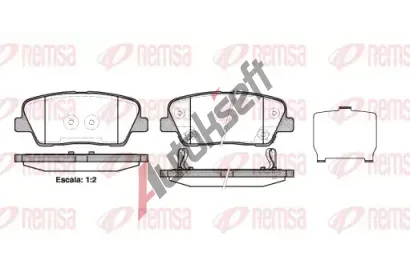 REMSA Sada brzdovch destiek RMS 1274.02, 1274.02