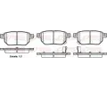 REMSA Sada brzdovch destiek - kotouov brzda ‐ RMS 1286.02