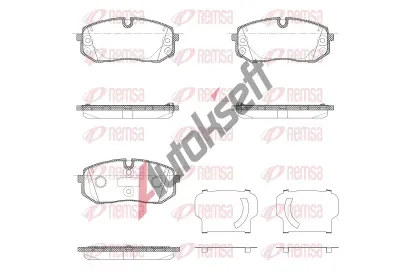 REMSA Sada brzdov�ch desti�ek RMS 1302.10, 1302.10