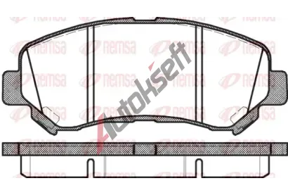 REMSA Sada brzdovch destiek - kotouov brzda RMS 1318.00, RE 1318.00