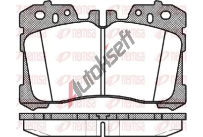 REMSA Sada brzdovch destiek - kotouov brzda RMS 1320.00, RE 1320.00