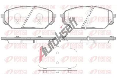 REMSA Sada brzdovch destiek - kotouov brzda RE 1322.12, RMS 1322.12
