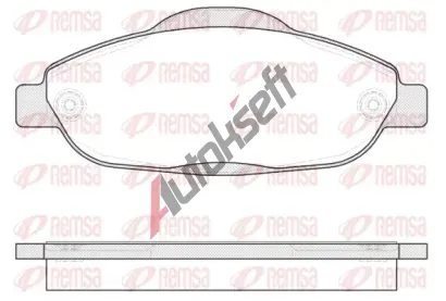 REMSA Sada brzdovch destiek - kotouov brzda RMS 1323.00, RE 1323.00