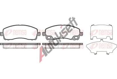 REMSA Sada brzdovch destiek - kotouov brzda RMS 1338.00, RE 1338.00