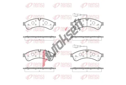 REMSA Sada brzdov�ch desti�ek RMS 1339.12, 1339.12