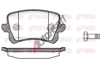 REMSA Sada brzdovch destiek - kotouov brzda RMS 1342.00, RE 1342.00