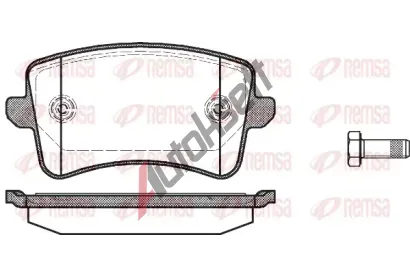 REMSA Sada brzdov�ch desti�ek - kotou�ov� brzda RMS 1343.00, RE 1343.00