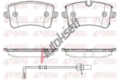 REMSA Sada brzdových destiček RMS 1343.20, 1343.20 REMSA Sada brzdových destiček RMS 1343.20, 1343.20