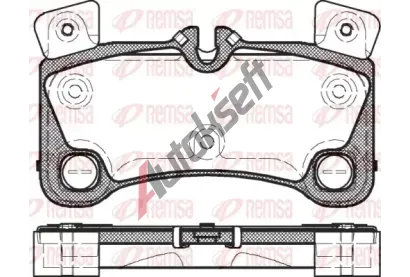 REMSA Sada brzdovch destiek - kotouov brzda RMS 1346.00, RE 1346.00