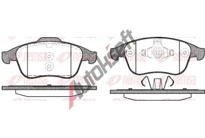 REMSA Sada brzdových destiček - kotoučová brzda RMS 1350.00, RE 1350.00 REMSA Sada brzdových destiček - kotoučová brzda RMS 1350.00, RE 1350.00