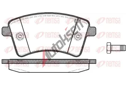 REMSA Sada brzdovch destiek - kotouov brzda RMS 1351.00, RE 1351.00