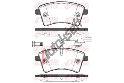 REMSA Sada brzdových destiček RMS 1351.01, 1351.01 REMSA Sada brzdových destiček RMS 1351.01, 1351.01