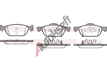 REMSA Sada brzdových destiček RMS 1384.02, 1384.02 REMSA Sada brzdových destiček RMS 1384.02, 1384.02
