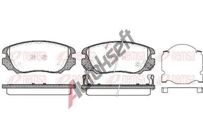 REMSA Sada brzdových destiček - kotoučová brzda RMS 1385.02, RE 1385.02 REMSA Sada brzdových destiček - kotoučová brzda RMS 1385.02, RE 1385.02