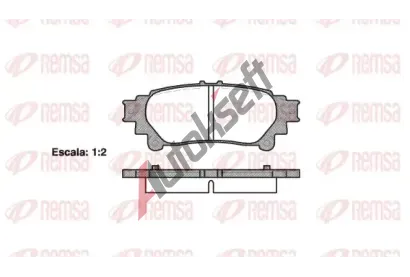 REMSA Sada brzdovch destiek - kotouov brzda RMS 1395.00, RE 1395.00