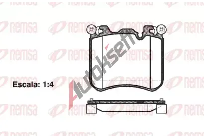 REMSA Sada brzdov�ch desti�ek RMS 1413.00, 1413.00