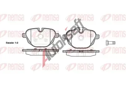 REMSA Sada brzdovch destiek - kotouov brzda RMS 1421.00, RE 1421.00