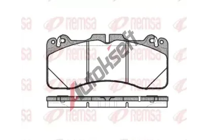 REMSA Sada brzdových destiček RMS 1425.10, 1425.10 REMSA Sada brzdových destiček RMS 1425.10, 1425.10