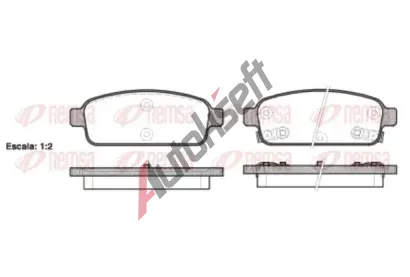 REMSA Sada brzdových destiček RMS 1432.02, 1432.02 REMSA Sada brzdových destiček RMS 1432.02, 1432.02