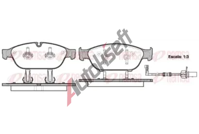 REMSA Sada brzdových destiček RMS 1441.02, 1441.02 REMSA Sada brzdových destiček RMS 1441.02, 1441.02
