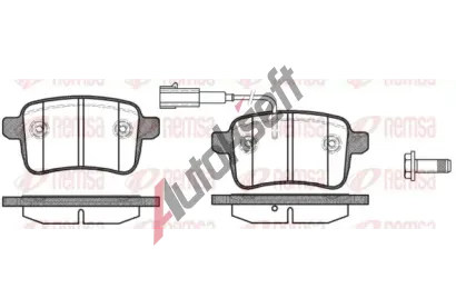 REMSA Sada brzdovch destiek RMS 1450.02, 1450.02