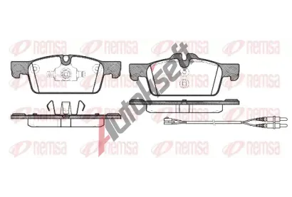 REMSA Sada brzdových destiček RMS 1461.01, 1461.01 REMSA Sada brzdových destiček RMS 1461.01, 1461.01