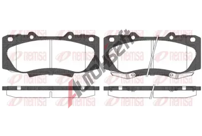 REMSA Sada brzdovch destiek RMS 1468.02, 1468.02