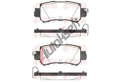 REMSA Sada brzdových destiček RMS 1507.00, 1507.00 REMSA Sada brzdových destiček RMS 1507.00, 1507.00