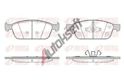 REMSA Sada brzdových destiček RMS 1510.50, 1510.50 REMSA Sada brzdových destiček RMS 1510.50, 1510.50