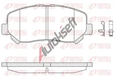 REMSA Sada brzdových destiček RMS 1513.02, 1513.02 REMSA Sada brzdových destiček RMS 1513.02, 1513.02