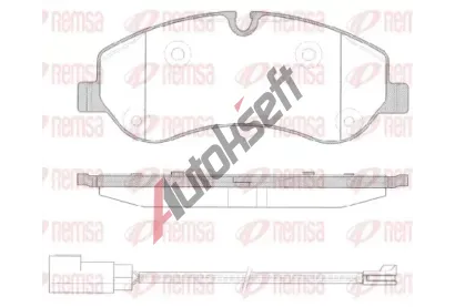 REMSA Sada brzdových destiček RMS 1520.02, 1520.02  REMSA Sada brzdových destiček RMS 1520.02, 1520.02