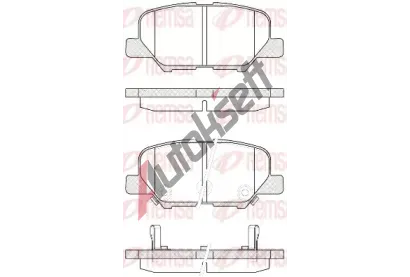 REMSA Sada brzdovch destiek RMS 1536.02, 1536.02