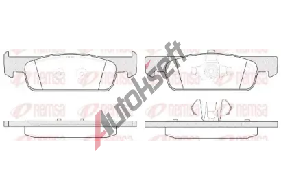 REMSA Sada brzdovch destiek RMS 1540.00, 1540.00