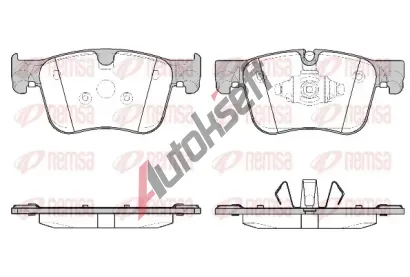 REMSA Sada brzdových destiček RMS 1560.10, 1560.10 REMSA Sada brzdových destiček RMS 1560.10, 1560.10
