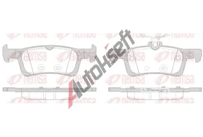 REMSA Sada brzdových destiček RMS 1563.00, 1563.00 REMSA Sada brzdových destiček RMS 1563.00, 1563.00