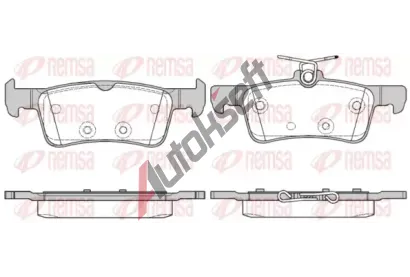 REMSA Sada brzdovch destiek RMS 1563.10, 1563.10
