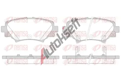 REMSA Sada brzdových destiček RMS 1570.02, 1570.02 REMSA Sada brzdových destiček RMS 1570.02, 1570.02