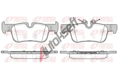 REMSA Sada brzdových destiček RMS 1573.00, 1573.00 REMSA Sada brzdových destiček RMS 1573.00, 1573.00