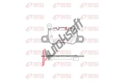 REMSA Sada brzdovch destiek RMS 1598.40, 1598.40