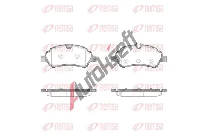 REMSA Sada brzdovch destiek RMS 1605.10, 1605.10