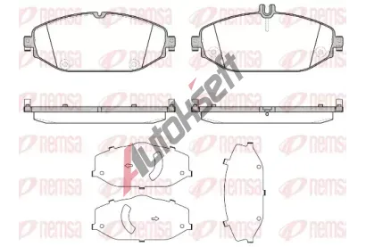 REMSA Sada brzdovch destiek RMS 1618.00, 1618.00