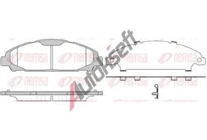 REMSA Sada brzdov�ch desti�ek RMS 1620.00, 1620.00