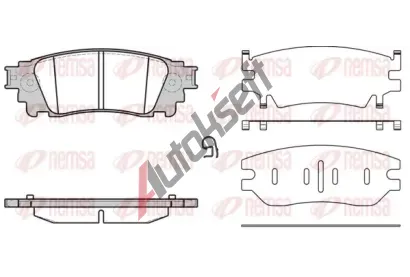 REMSA Sada brzdovch destiek RMS 1636.00, 1636.00