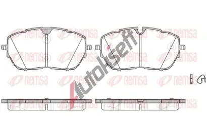 REMSA Sada brzdových destiček RMS 1654.00, 1654.00 REMSA Sada brzdových destiček RMS 1654.00, 1654.00