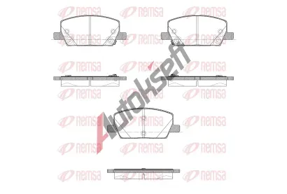 REMSA Sada brzdov�ch desti�ek RMS 1670.02, 1670.02