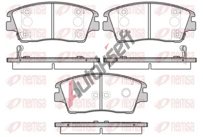 REMSA Sada brzdových destiček RMS 1676.02, 1676.02 REMSA Sada brzdových destiček RMS 1676.02, 1676.02
