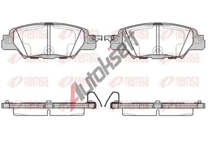 REMSA Sada brzdových destiček RMS 1677.00, 1677.00 REMSA Sada brzdových destiček RMS 1677.00, 1677.00