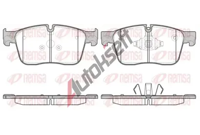 REMSA Sada brzdových destiček RMS 1683.00, 1683.00 REMSA Sada brzdových destiček RMS 1683.00, 1683.00