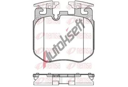 REMSA Sada brzdov�ch desti�ek RMS 1690.00, 1690.00
