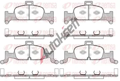 REMSA Sada brzdovch destiek RMS 1691.00, 1691.00